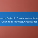 Bancos De Jardín Con Almacenamiento: Funcionales, Prácticos, Organizados