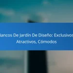 Bancos De Jardín De Diseño: Exclusivos, Atractivos, Cómodos