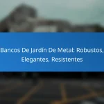 Bancos De Jardín De Metal: Robustos, Elegantes, Resistentes