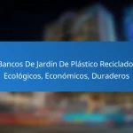 Bancos De Jardín De Plástico Reciclado: Ecológicos, Económicos, Duraderos