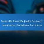 Mesas De Picnic De Jardín De Acero: Resistentes, Duraderas, Familiares