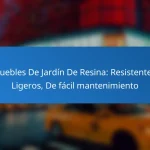 Muebles De Jardín De Resina: Resistentes, Ligeros, De fácil mantenimiento