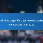 Sombrillas De Jardín Decorativas: Estéticas, Funcionales, Variadas