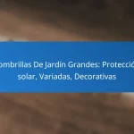 Sombrillas De Jardín Grandes: Protección solar, Variadas, Decorativas