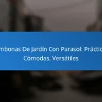 Tumbonas De Jardín Con Parasol: Prácticas, Cómodas, Versátiles